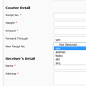 Courier Tracking Software : DHL, AFL, Skynet etc. Configured